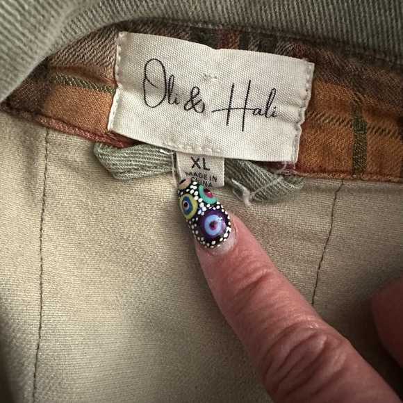 Long spring jacket. NWOT size xl Oli and Hale - Picture 3 of 3